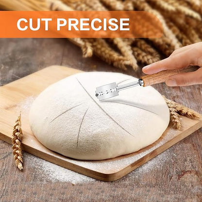 Pastry Cutter, Biscuit Cutter, Dough Scraper, Bread Lame, Stainless Steel Pastry Blender Set, Dough Cutter Biscuit Cutter Sourdough Bread Scoring Tool Dough Blender Tools & Pastry Utensils (5 Pcs/Set) - Image 6