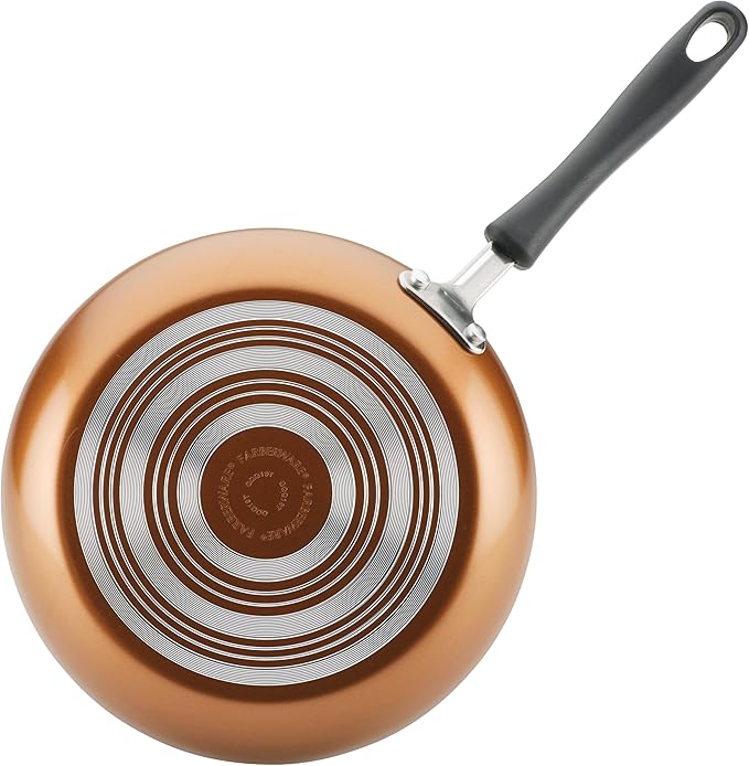 Farberware Cookstart DiamondMax Nonstick Cookware/Pots and Pans Set, Dishwasher Safe, Includes Baking Pan and Cooking Tools, 15 Piece - Copper - Image 15