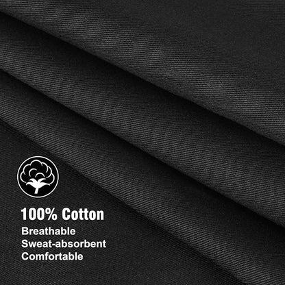 Xornis 100% Cotton Funny Apron with 2 Pockets for Men Women BBQ Grilling Adjustable Bib Black Aprons Gifts Cooking Kitchen