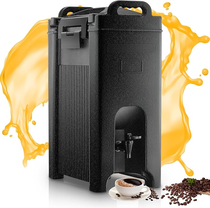 Insulated Beverage Dispenser 5 Gal, Commercial Hot/Cold Drink Dispenser for Coffee Shop, Large Parties, Church Gatherings, Camping, Heavy Duty Beverage Cooler with Faucet for Outdoor (No Electricity) by HOME