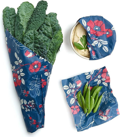 Bee's Wrap Beeswax Wraps for Food - Cut to Size 14x52" Beeswax Wrap Roll - Plastic Free Made in USA Reusable Natural Food Wrap - Botanical - Image 5