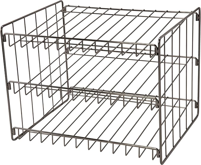 Kitchen Details 3 Tier Can Organizer | Canned Food Storage Rack | Kitchen Cabinet and Pantry Organization | Holds 36 Cans | Space Saving | Onyx by KitchenDetails