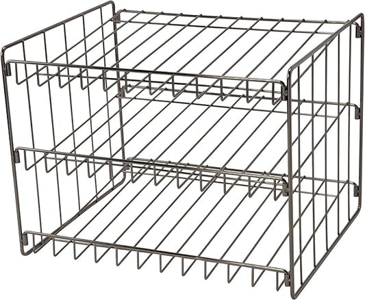 Kitchen Details 3 Tier Can Organizer | Canned Food Storage Rack | Kitchen Cabinet and Pantry Organization | Holds 36 Cans | Space Saving | Onyx by KitchenDetails