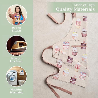 Maison d' Hermine 100% Cotton Apron for women with Pocket Kitchen Chef Apron for Men Cooking Mothers Day Gifts - Image 3