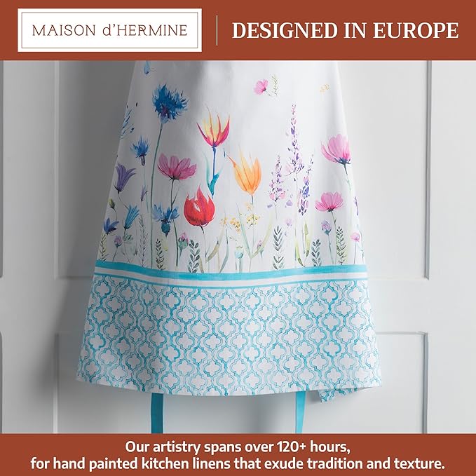 Maison d' Hermine 100% Cotton Apron for women with Pocket Kitchen Chef Apron for Men Cooking Mothers Day Gifts - Image 2