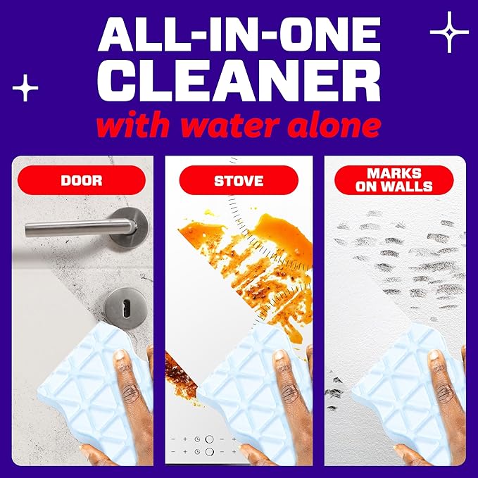 Mr. Clean Magic Eraser Sponge, All Purpose Cleaner, Cleaning Scrubber, Wall, Kitchen, Bathroom, Shower Cleaner, Melamine Sponge, Cleaning Pads, Variety Pack, 5 Extra Durable, & 3 Grease Magic Erasers - Image 3