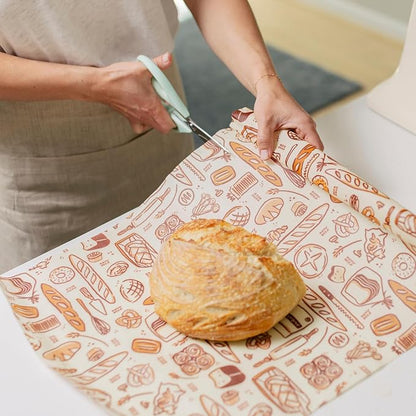 Bee's Wrap Beeswax Wraps for Food - Cut to Size 14x52" Beeswax Wrap Roll - Plastic Free Made in USA Reusable Natural Food Wrap - Bakery Lane - Image 3