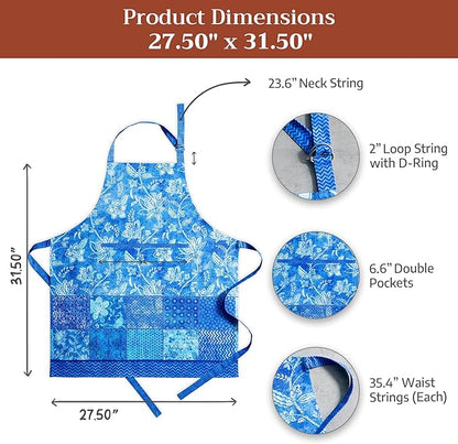 Maison d' Hermine 100% Cotton Apron for women with Pocket Kitchen Chef Apron for Men Cooking Mothers Day Gifts - Image 7