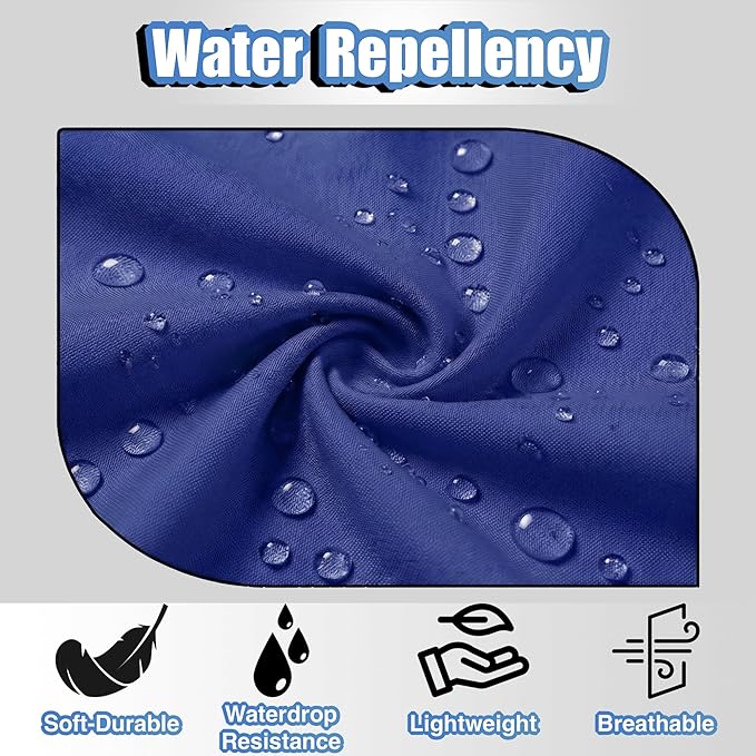 TOSHE Kitchen Apron Waterdrop Resistant Cotton Apron with adjustable Aprons for Women with Pockets 10 Color option Cooking Blue Apron (Navy Blue) - Image 4