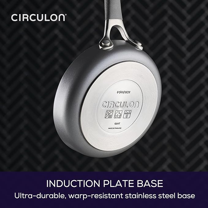 Circulon A1 Series with ScratchDefense Nonstick Induction Small Frying Pan for Eggs, Induction Cookware, Egg Pan, 6.25-Inch, Graphite - Image 6