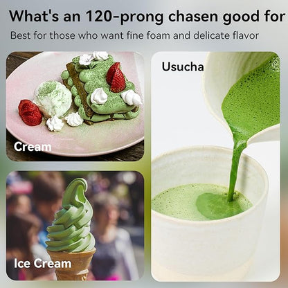 Bamboo Matcha Whisk 80/100/120 Prong, Traditional Japanese Chasen Matcha Stirrer -Authentic Japanese Bamboo Whisk For Matcha Tea (120prongs) - Image 6