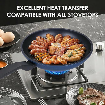 Nonstick Frying Pan Skillet,10 Inch Frying Pan Skillet,Egg pans,Omelette Pan,PFOA Free,Kitchen Pots Induction Pot