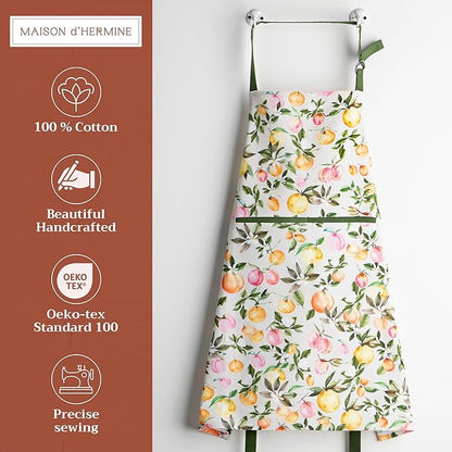 Maison d' Hermine 100% Cotton Apron for women with Pocket Kitchen Chef Apron for Men Cooking Mothers Day Gifts - Image 2