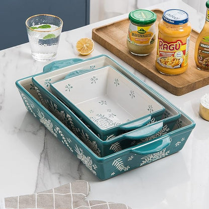 Wisenvoy Casserole Dishes For Oven Baking Dish Ceramic Casserole Dish Lasagna Pan Baking Dishes For Oven Baking Dish Set - Image 3