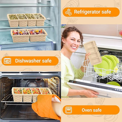 Silicone Freezer Molds for Soup with Lid, 1-Cup & 2-Cup Large Ice Cube Trays Food Storage Containers for Meal Prep, Freeze 500mL/250mL/125mL Portions – 2 Pack
