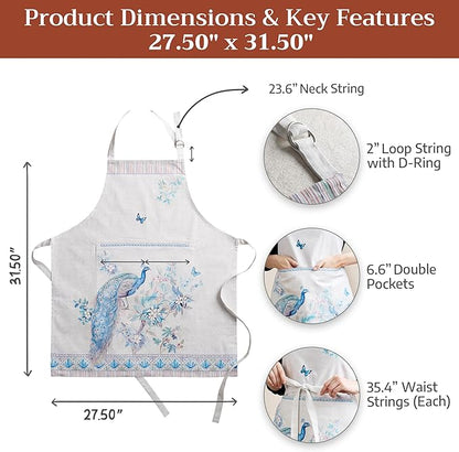 Maison d' Hermine 100% Cotton Apron for women with Pocket Kitchen Chef Apron for Men Cooking Mothers Day Gifts - Image 5