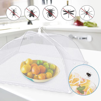 10 PACK Mesh Food Covers for Outside, Food Covers Outdoors Pop-up Food Tents 2 Extra Large (40"x24") & 8 Large (17"x17") for Picnic, Camping Supplies - Image 5