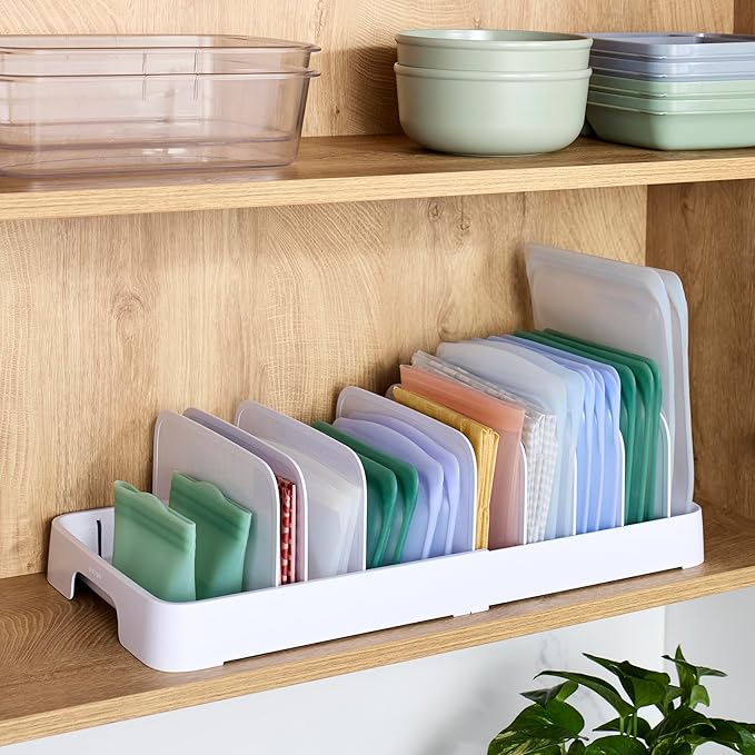 YouCopia StoraLid Expandable Food Container Lid Organizer with Tall Dividers, 40 Lid, Premium Edition - Image 7
