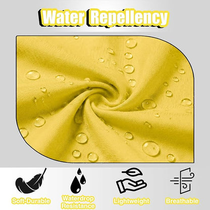 TOSHE Kitchen Apron Waterdrop Resistant Cotton Apron with adjustable Aprons for Women with Pockets 10 Color option Cooking Yellow Apron (Yellow) - Image 4