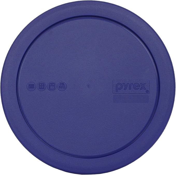 Pyrex (1) 325-PC Blue 2.5Qt, (1) 323-PC Red 1.5Qt (1) 322-PC Blue 1Qt Mixing Bowl Lids - Made in the USA