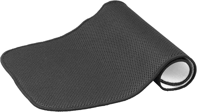 iDesign iDry Fabric Mini Kitchen Countertop Absorbent Dish Drying Mat , 18" x 9" - Black - Image 5