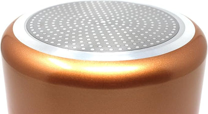 CONCORD 7 QT Copper Non Stick Stock Pot Casserole Coppe-Ramic Series Cookware (Induction Compatible)