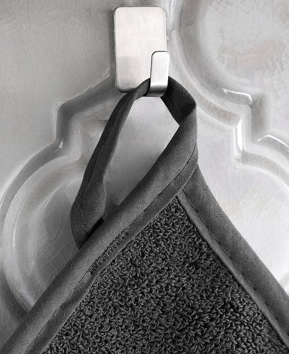 RITZ Terry Potholder & Hot Pad: Unparalleled Heat Resistant, Durable 100% Cotton – Ergonomically Designed for Optimal Grip – Easy-Care Machine Washable – 4-Pack, Titanium/Graphite - Image 3