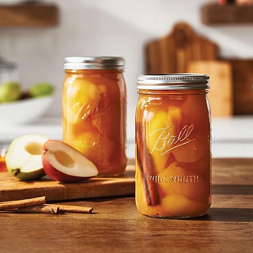 Ball Wide Mouth Glass Mason Jars with Lids and Bands, Used for Canning, Pickling, Juice, Jam, Jelly, Quart Size 32 Ounce (Pack of 2) - Image 9