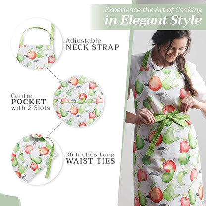 Maison d' Hermine 100% Cotton Apron for women with Pocket Kitchen Chef Apron for Men Cooking Mothers Day Gifts - Image 5