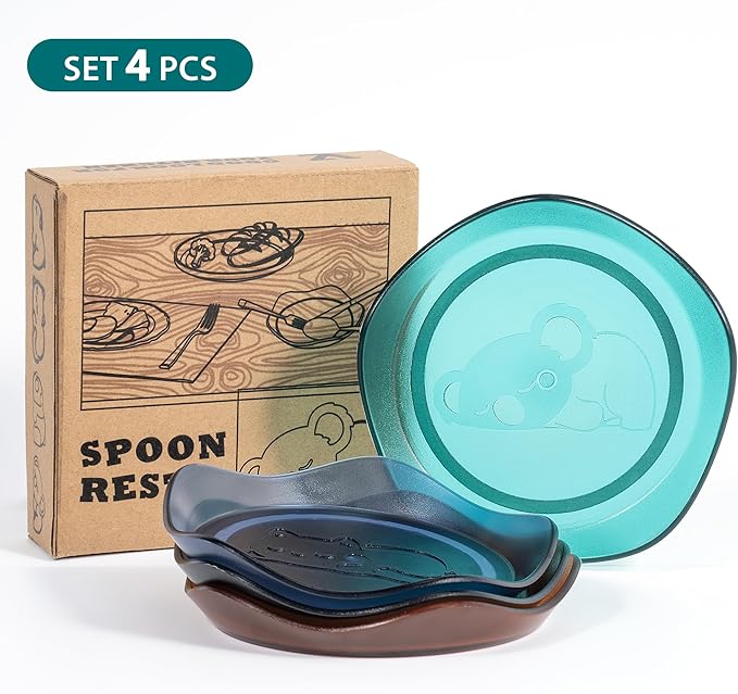 Li&Zhao Spoon Rest for Stove Top - 4 PCS Stove Spoon Holder for Kitchen Counter Pot Lid Holder Coffee Spoon Rest Utensil Rest Cooking
