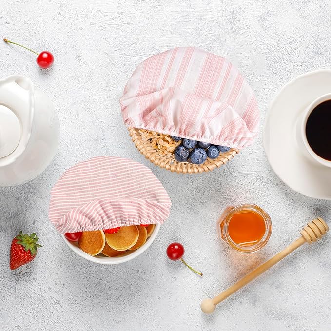 Reusable Bowl Covers, 5 Size Stretch Cloth Bowl Covers for Bread Proofing, cloth Fabric bowl Cover for Food Fruits Leftover (K)