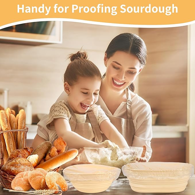 200 Bowl Covers Shower Caps for Sourdough Bread Proofing Large Elastic Reusable Plastic Wrap for Food Storage Baking Rising Meal-Prep Fermentation BPA-Free Keep Food Fresh - Image 3