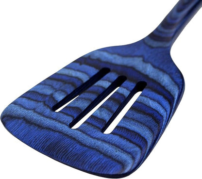 Totally Bamboo Baltique Malta Collection 12-1/2" Wooden Slotted Spatula, Safe for Nonstick