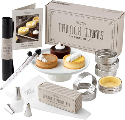 French Tart Baking Set | Mothers Day Unique Baking Gifts Kitchen Baking Supplies Present Food Making Kit For Adults & Parisian Cooking Tools for Pastry Dessert by CookingGiftSetCo