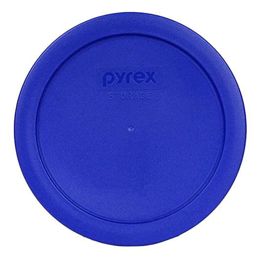 Pyrex Light Blue 4 Cup Round Storage Cover #7201-PC for Glass Bowls - 2 Pack - Image 2