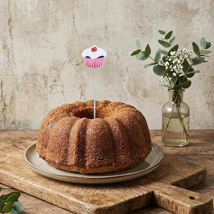 4 Pcs Stainless Steel Cake Testing for Baking, 7.3“, 6.5" Length Cake Testing Sticks, Cute Dessert Decor Cake Test Baking Stick for Cupcakes,Bread,Pastry,Cookie,Brownies