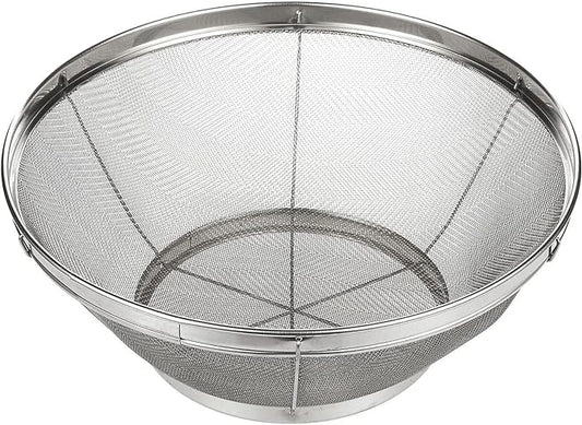 Juvale Stainless Steel Fine Mesh Strainer - Durable Rust-Resistant Mesh Colander - Ergonomic Handle Rice Colander - Ultra-Fine Flour Sifter - Dishwasher Safe with Stable Design - 11 in x 4 in, Silver by Juvale