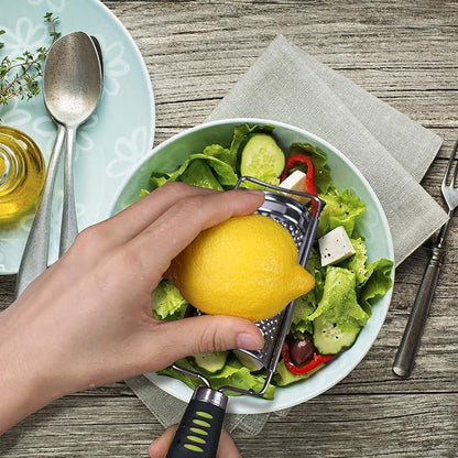Handheld Cheese Grater Set for Kitchen Stainless Steel Mini Cheese Grater with Handle Lemon Zester with Cleaning Brush for Cheese Vegetable Fruit Chocolate (Black Handle) by beardo decor - Image 9