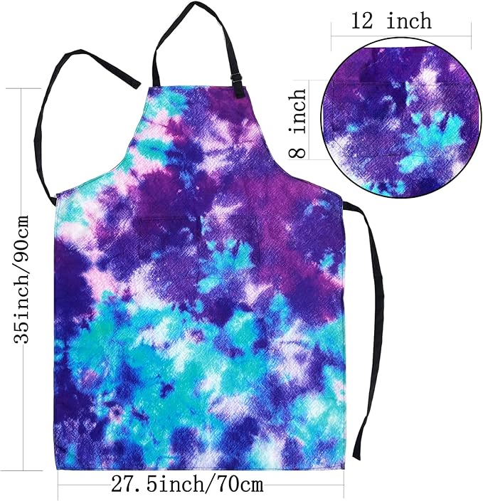 Adjustable Waterproof Apron Bib Apron with 2 Pockets Cooking Kitchen Aprons for Women Men Chef