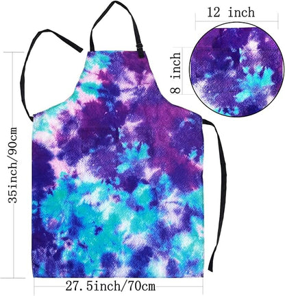 Adjustable Waterproof Apron Bib Apron with 2 Pockets Cooking Kitchen Aprons for Women Men Chef