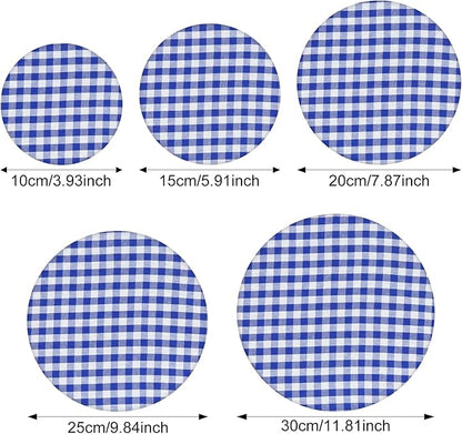 Reusable Bowl Covers, 5 Size Stretch Cloth Bowl Covers for Bread Proofing, cloth Fabric bowl Cover for Food Fruits Leftover (M)