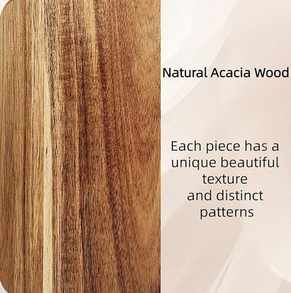 ZeQi Acacia Wood Cutting Board with Handle 16''x9'' / Charcuterie Board/Serving Board/Cheese, Bread, Vegetables & Fruits Serving Board (Rectangular-16x9) - Image 8