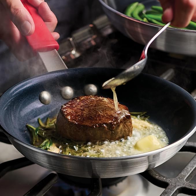 Tramontina Professional 8-Inch Ceramic Non Stick Small Frying Pan, Heavy-Gauge Aluminum Skillet with Ceramic Nonstick Coating, Dishwasher and Oven Safe, Black - Image 2