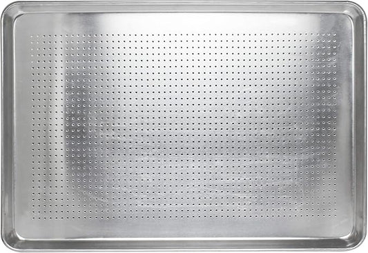 Excellante 18" X 26" Full Size Aluminum Sheet Pan, Perforated, Comes In Each