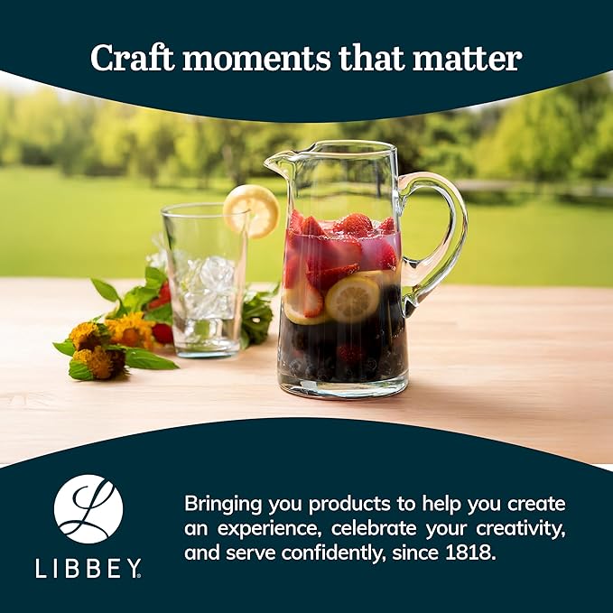 Libbey Cantina Glass Pitcher in Gift Box, 79.3 oz, Clear - Image 6