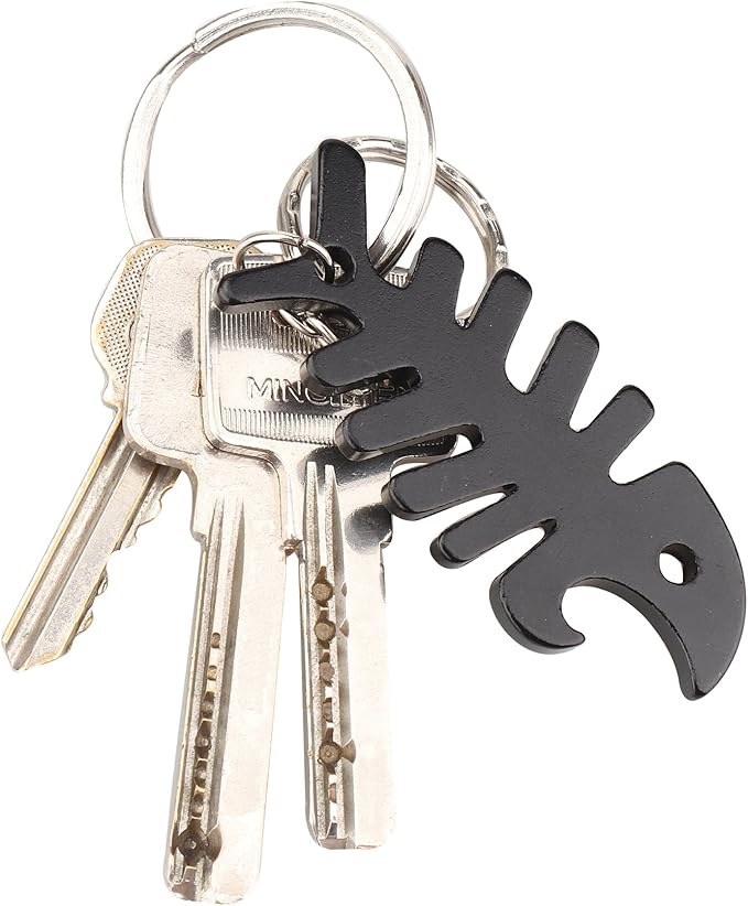 SWATOM Fish Bone 6PCS Bottle Opener Keychain Beer Openers Tool Key Chain Ring Accessories