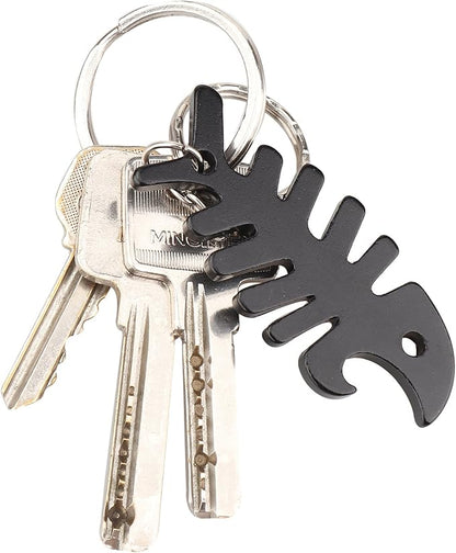 SWATOM Fish Bone 6PCS Bottle Opener Keychain Beer Openers Tool Key Chain Ring Accessories