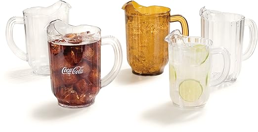 Carlisle FoodService Products Versapour Clear Pitcher Tall Pitcher for Kitchens, Restaurants, and Catering, Plastic, 60 Ounces, Clear - Image 12