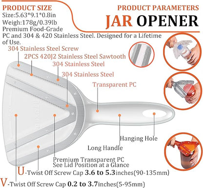 Uinxan Jar Opener for Weak Hand & Seniors with Arthritis,Easy Twist Off Bottle Caps,Patent | Unique Kitchen Gadgets,Handheld Lid Top Open for Elderly/Women/Men (Black) - Image 2