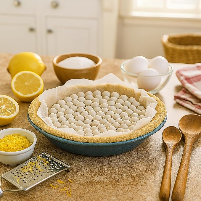 Mrs. Anderson's Baking Ceramic Pie Crust Weights, 135 Count, Natural Stoneware, For Blind Baking Pie Crusts And Tart Shells With Even Baking Results - Image 7